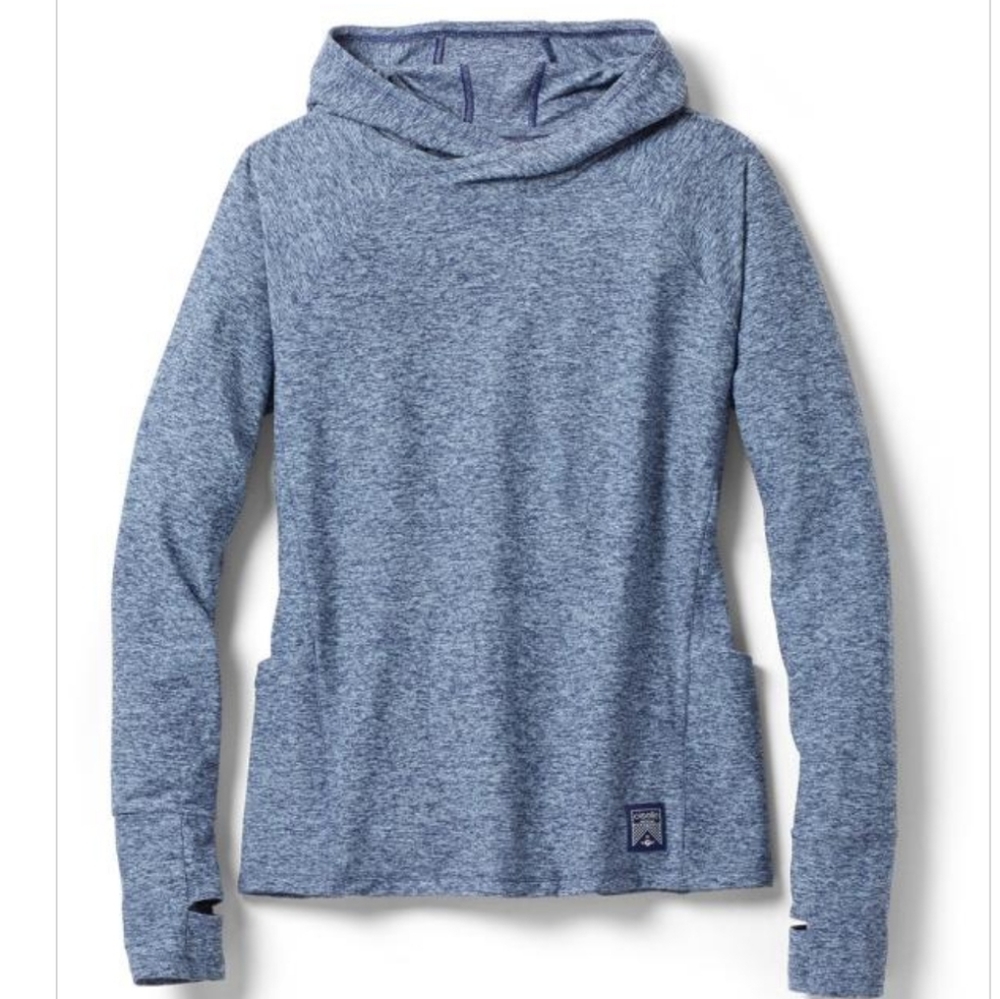 Oiselle Lux Hoodie, Grounded/Fresh (Blue), Size M, EUC